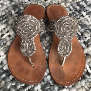 Matisse Leather Thong Sandals🤍Sz 9